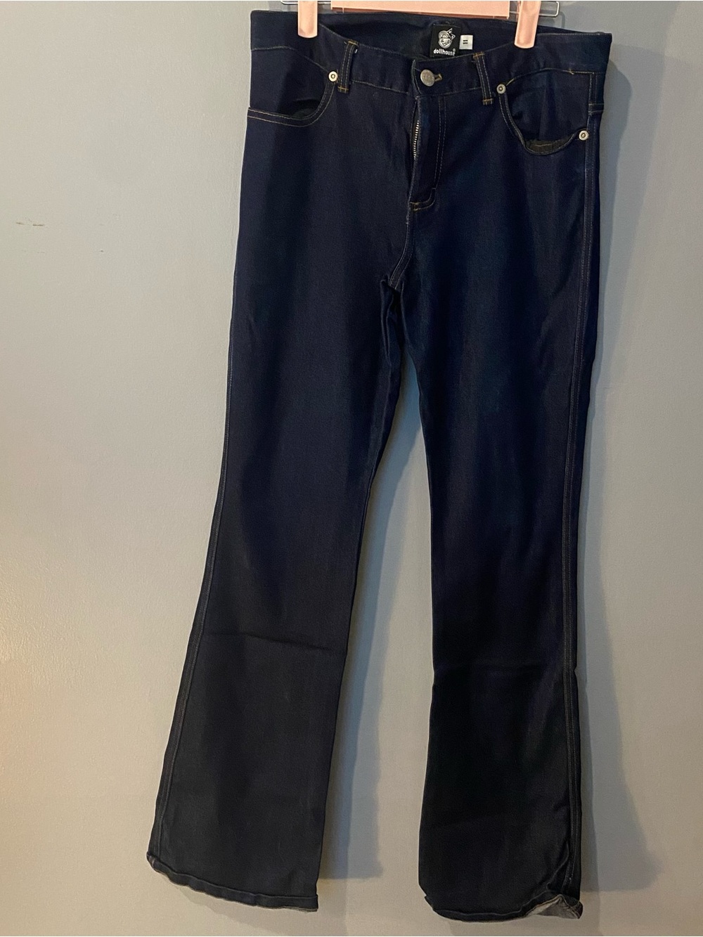 Y2K Dollhouse Dark Blue Bootcut Jeans SZ 11 Made in USA